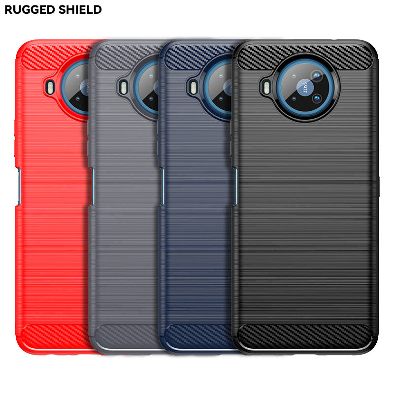 Cargue la imagen en el visor de la galería, Nokia 8/8.1/8 Sirocco/8 V 5G UW/8.3 5G - Shield Shockproof Rugged Heavy Duty Case With 2PC 9HD Tempered Glass Screen Protector
