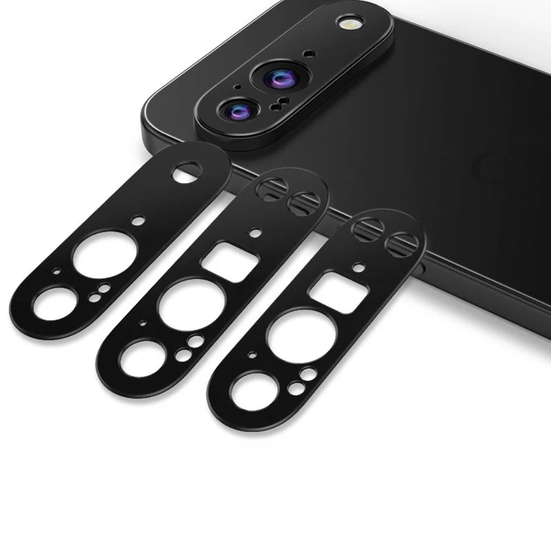 Chargez l&#39;image dans la visionneuse de la galerie, Google Pixel 9 / Pixel 9 Pro / Pixel 9 Pro XL - Metal Sticker Back Rear Camera Lens Glass Protector
