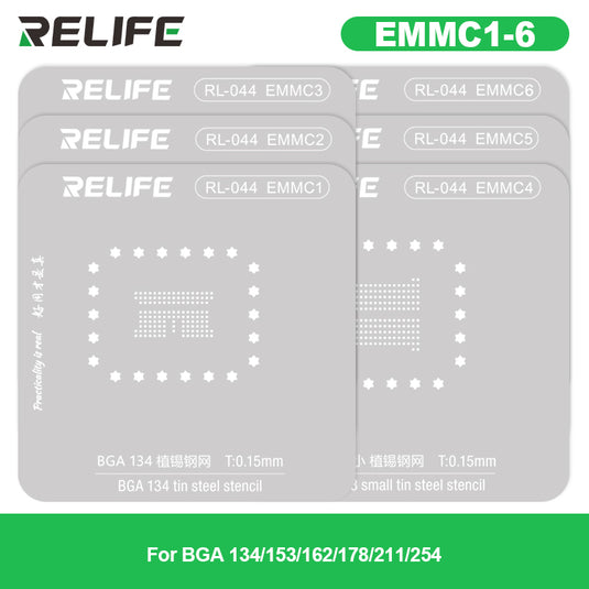 [RL-044] RELIFE Android Series Chip Planting Tin Steel Stencil set/35pcs - Polar Tech Australia