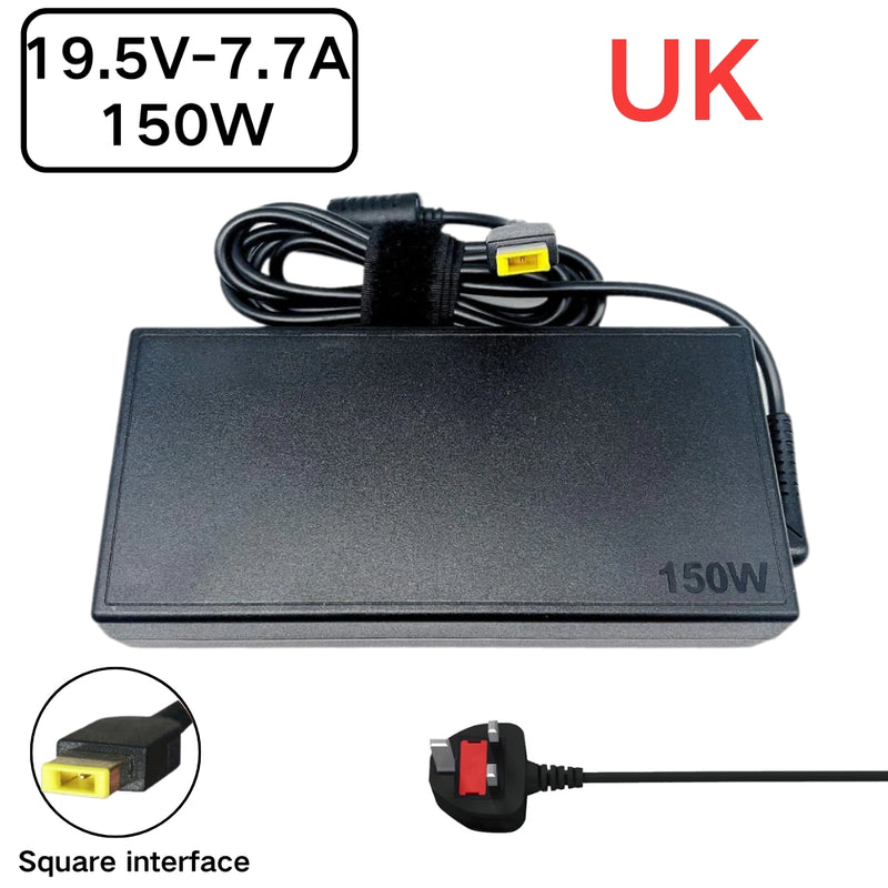 Chargez l&#39;image dans la visionneuse de la galerie, [19.5V-7.7A/150W][Yellow Square] Lenovo Yoga AIO 7-27ARH6 IdeaCentre AIO 5-24IOB6 AC Power Supply Adapter Charger
