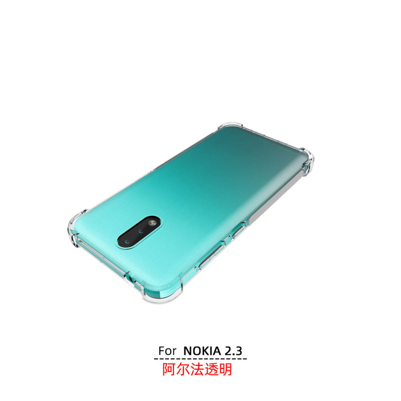 Cargue la imagen en el visor de la galería, Nokia 2.3 - AirPillow Cushion Transparent Soft Clear TPU Four Corners Protective Case
