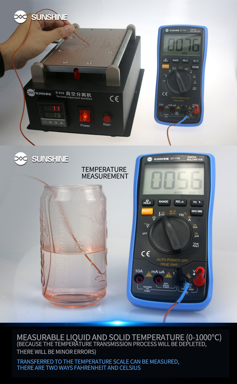 Cargue la imagen en el visor de la galería, [DT-17N] SUNSHINE Fully Automatic Digital Multimeter - Polar Tech Australia
