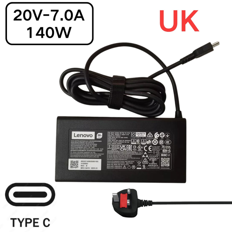 Cargue la imagen en el visor de la galería, [20V-7.0A/140W][Type C] Lenovo IdeaPad Pro 5 Lenovo Slim Pro 7 Laptop AC Power Supply Adapter Charger
