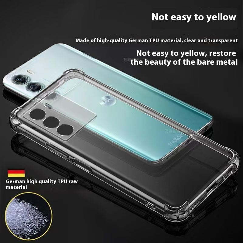 Chargez l&#39;image dans la visionneuse de la galerie, Motorola Moto Edge S30 - AirPillow Cushion Transparent Soft Clear TPU Four Corners Protective Case
