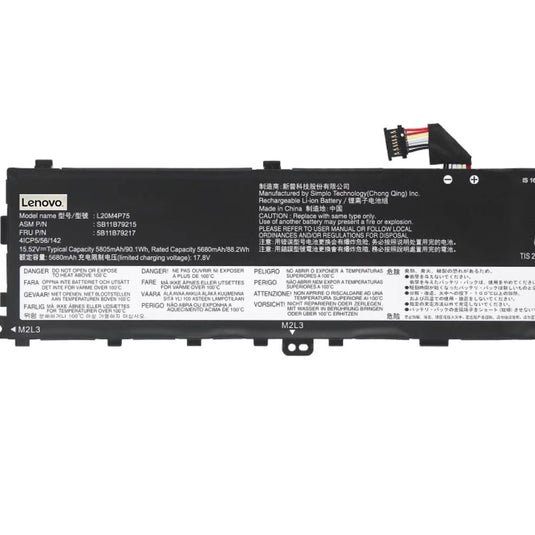 [L20M4P75] Lenovo ThinkPad P1 GEN 4-20Y30002AT/X1 EXTREME GEN 4-20Y5001AMZ Replacement Battery - Polar Tech Australia