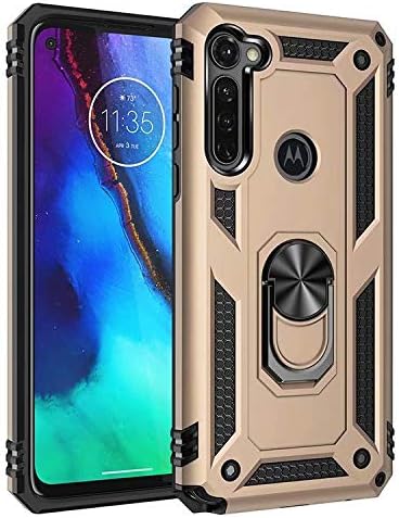 Cargue la imagen en el visor de la galería, [Magnetic Ring Kickstand] Motorola Moto G Stylus - Shield Shockproof Rugged Heavy Duty Case
