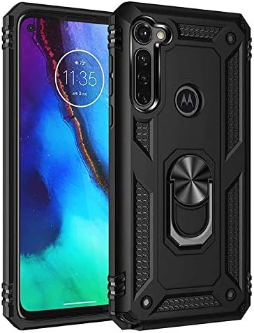 Cargue la imagen en el visor de la galería, [Magnetic Ring Kickstand] Motorola Moto G Stylus - Shield Shockproof Rugged Heavy Duty Case
