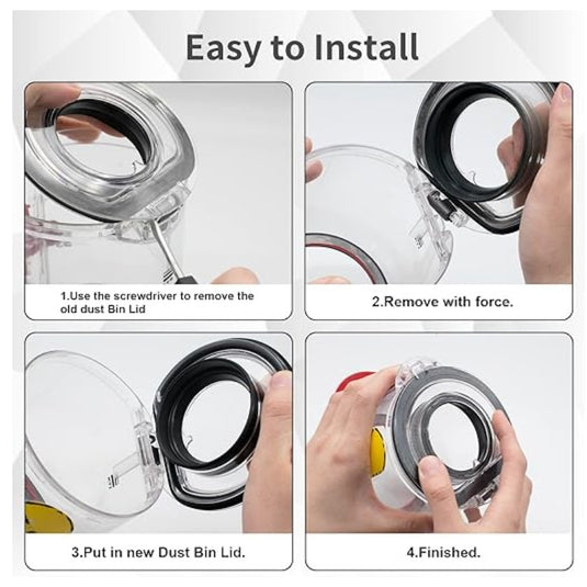 [OEM] Dyson V10 / V11 / V15 Vacuum Cleaner - Dust Bin Lid Cap Cover With Sealing Rings Replacement Part - Polar Tech Australia