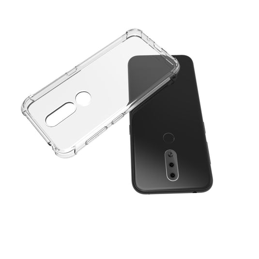 Nokia 4.2 - AirPillow Cushion Transparent Soft Clear TPU Four Corners Protective Case