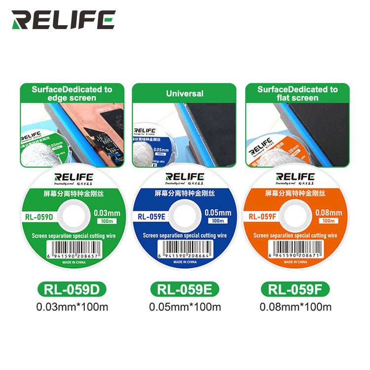 Load image into Gallery viewer, [RL-059D/E/F] RELIFE Screen Separation Special Cutting Wire - Polar Tech Australia
