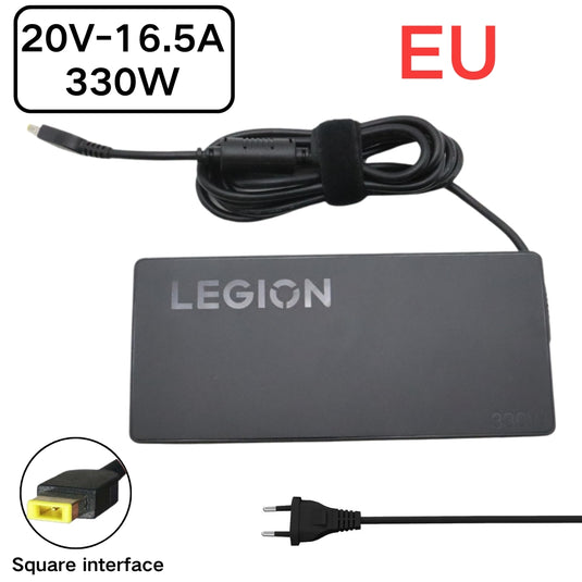 [20V-16.5A/300W][Yellow Square] Lenovo Legion Pro 7 16IRX8H 9 16IRX8 Laptop AC Power Supply Adapter Charger