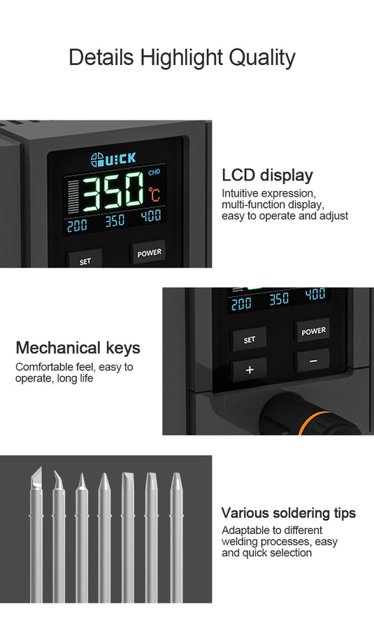 [TS11] QUICK Smart Precision Soldering Station - Polar Tech Australia