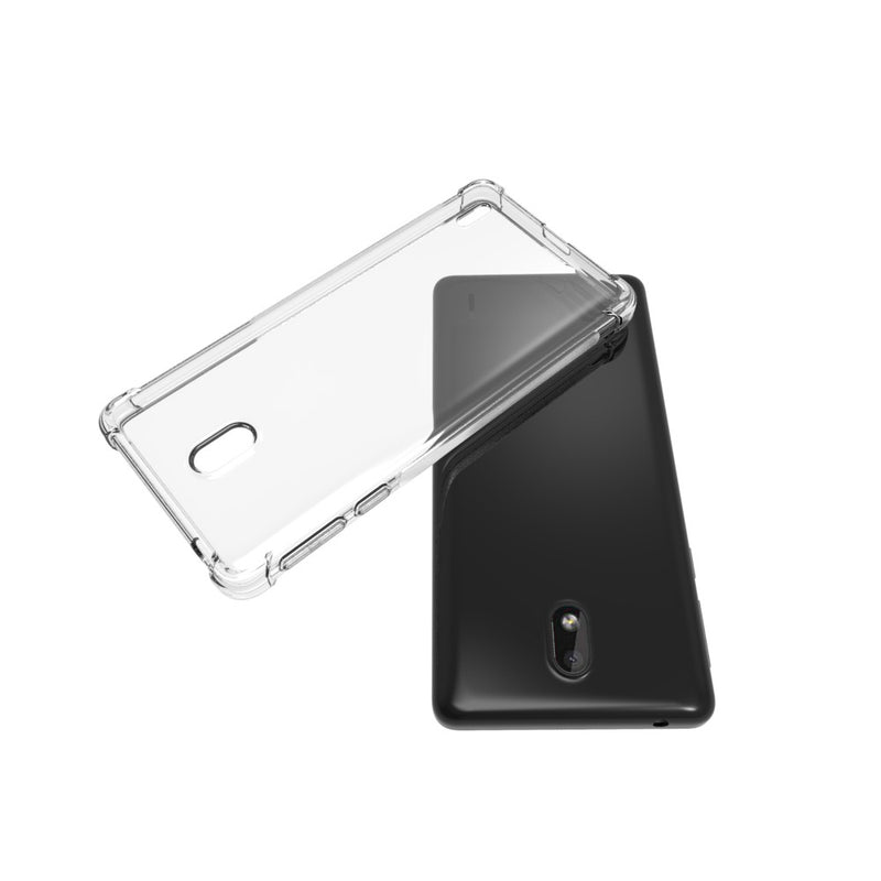 Chargez l&#39;image dans la visionneuse de la galerie, Nokia 1 Plus - AirPillow Cushion Transparent Soft Clear TPU Four Corners Protective Case
