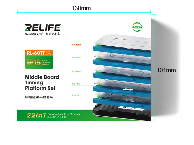 Load image into Gallery viewer, [RL-601T] RELIFE 22-in-1 iPhone Mid-Tier Motherboard Repair Fixture Set - Polar Tech Australia
