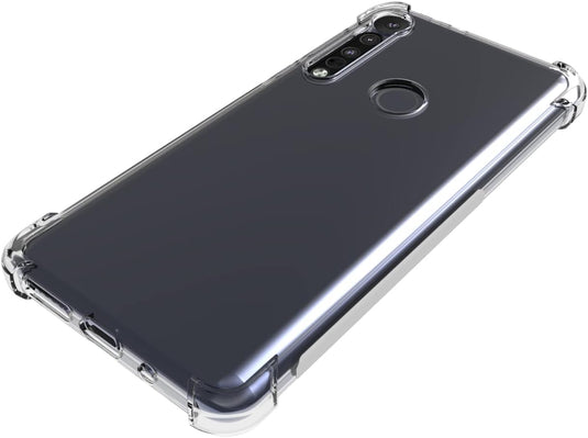 Motorola Moto G8 Play/Moto One Marco - AirPillow Cushion Transparent Soft Clear TPU Four Corners Protective Case