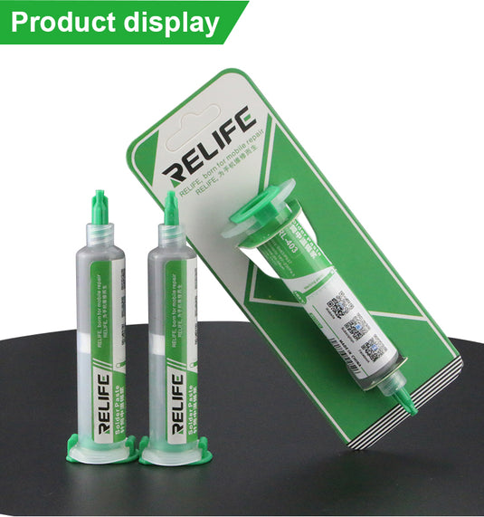 [RL-403] RELIFE 183℃ Solder Paste (syringe) - Polar Tech Australia