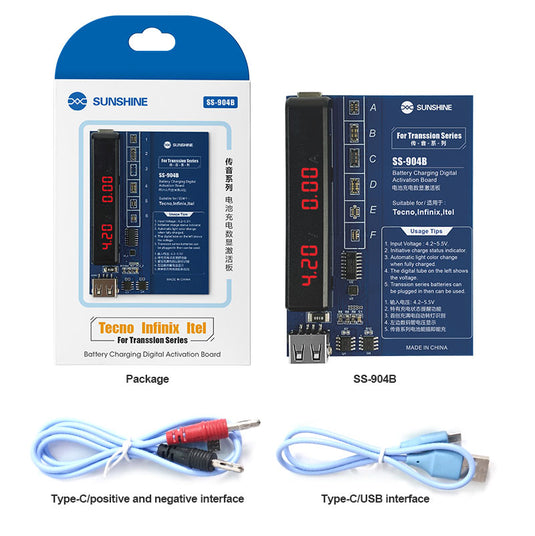 [SS-904B] SUNSHINE Transsion series battery charging digital display activation board - Polar Tech Australia