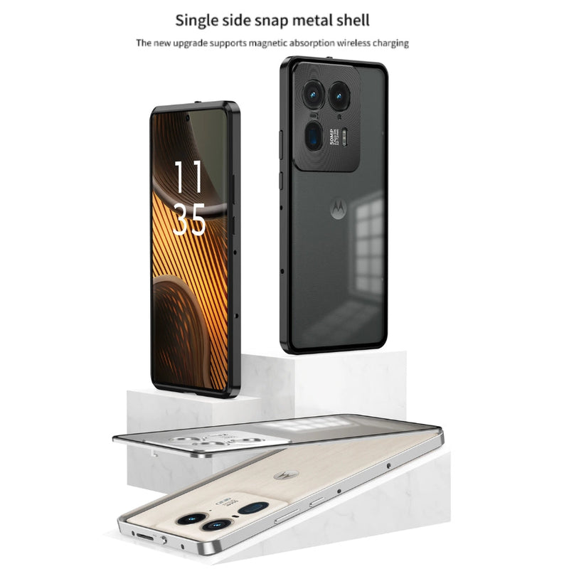 Cargue la imagen en el visor de la galería, Motorola Moto X40 - Metal Frame Magnetic Shockproof Protective Case
