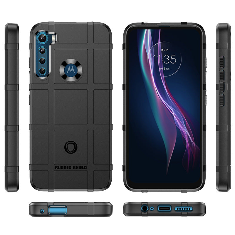 Chargez l&#39;image dans la visionneuse de la galerie, Motorola Moto One Fusion/One Fusion+ - Shield Shockproof Rugged Heavy Duty Case  With 2PC Tempered Glass Screen Protector
