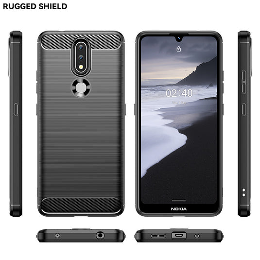 Nokia 2/2V/2.1/2.2/2.3/2.4 - Shield Shockproof Rugged Heavy Duty Case With 2PC 9HD Tempered Glass Screen Protector