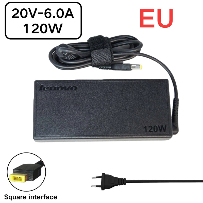 Load image into Gallery viewer, [20V-6.0A/120W][Yellow Square] Lenovo 3 SERIES 5 Series Desktop A Series all in ones AC Power Supply Adapter Charger
