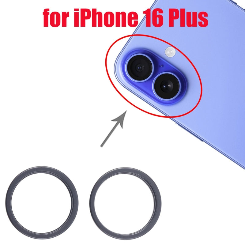 Load image into Gallery viewer, Apple iPhone 16 Plus - Rear Camera Glass Lens Metal Outside Protector Hoop Ring
