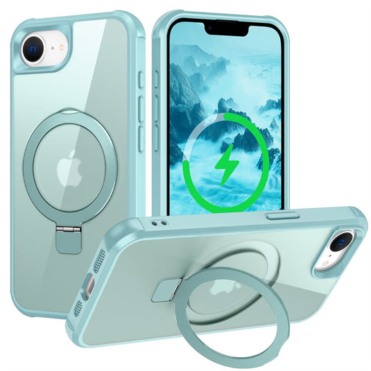 [Magsafe Compatible][360° Rotating Stand] Apple iPhone 16e Full-coverage Shockproof Essentials Series Case