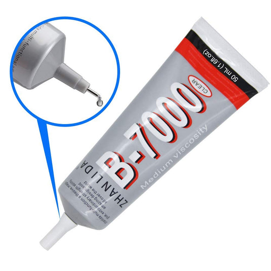 B-7000 Glue,Multipurpose High Grade Industrial B7000 Adhesive, Semi Fluid  Transparent Glues for bonding Mobile  Phone,Tablet,Metal,Wood,Jewelry,Rubber,Leather and Textile 