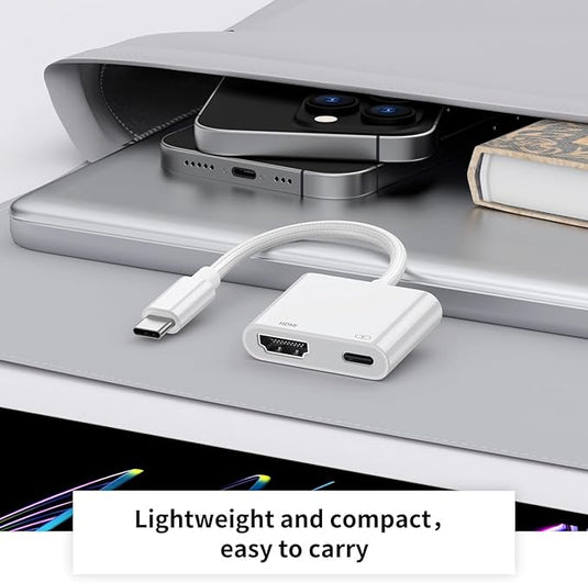 Type C / USB C to HDMI (4K@30Hz) & PD 100W Splitter Adapter