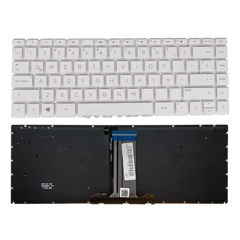 Cargue la imagen en el visor de la galería, HP 14S-CR 14S-DP 14S-CF 14-CF 14-DK 14-DP 14G-BR 14G-BU TPN-I135 TPN-I130 Series - Laptop Keyboard With Back Light US Layout
