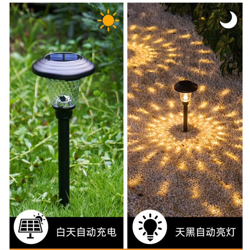 Load image into Gallery viewer, 4 Pack Solar Pathway Lights Warm yellow + Bright White Outdoor Garden Stake Glass LED Stainless Steel Waterproof Landscape Path Lighting for Yard Walkway Driveway Outside Silver
