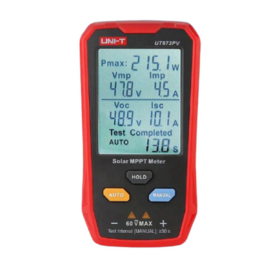 [UT673PV] UNI-T Solar MPPT Meter 5~800W PV Module Maximum Power Tester Open Circuit Voltage Short Circuit Current Lmp Vmp Test