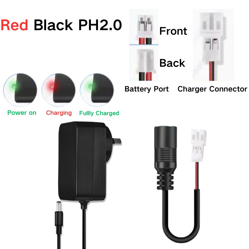 Chargez l&#39;image dans la visionneuse de la galerie, Universal 7.4V PH2.0 Battery 18650 - Wall Charger Adpater - Polar Tech Australia
