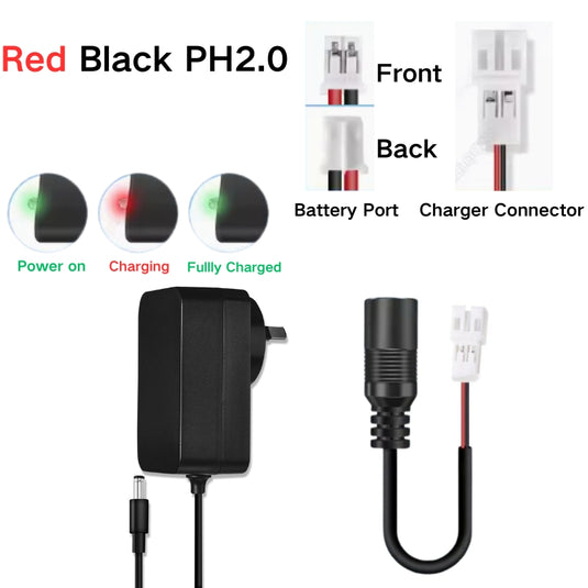 Universal 7.4V PH2.0 Battery 18650 - Wall Charger Adpater - Polar Tech Australia