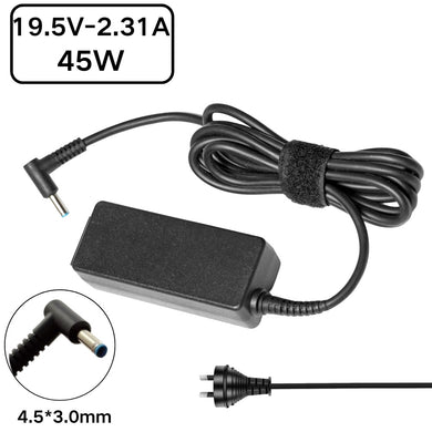 [19.5V-2.31A/45W][4.5x3.0 Blue Tip] HP Pavilion 11 13 15 & HP Elitebook Folio Laptop AC Power Supply Adapter Charger