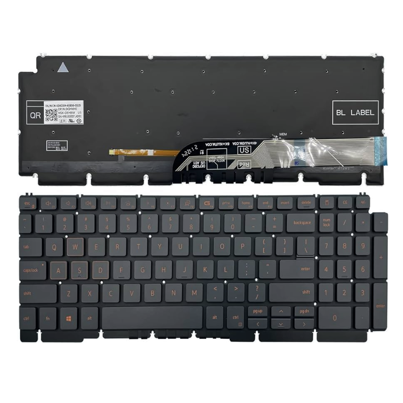 Chargez l&#39;image dans la visionneuse de la galerie, DELL G15 5510 5511 5520 5515 5525 5530 Series - Laptop Keyboard With Back Light US Layout
