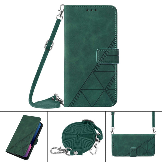 [With Shoulder Strap] [With Card Slot] Motorola Moto G Play 2023/G Power 2022 - PU leather Crossbody Wallet Style Shockproof Phone Case