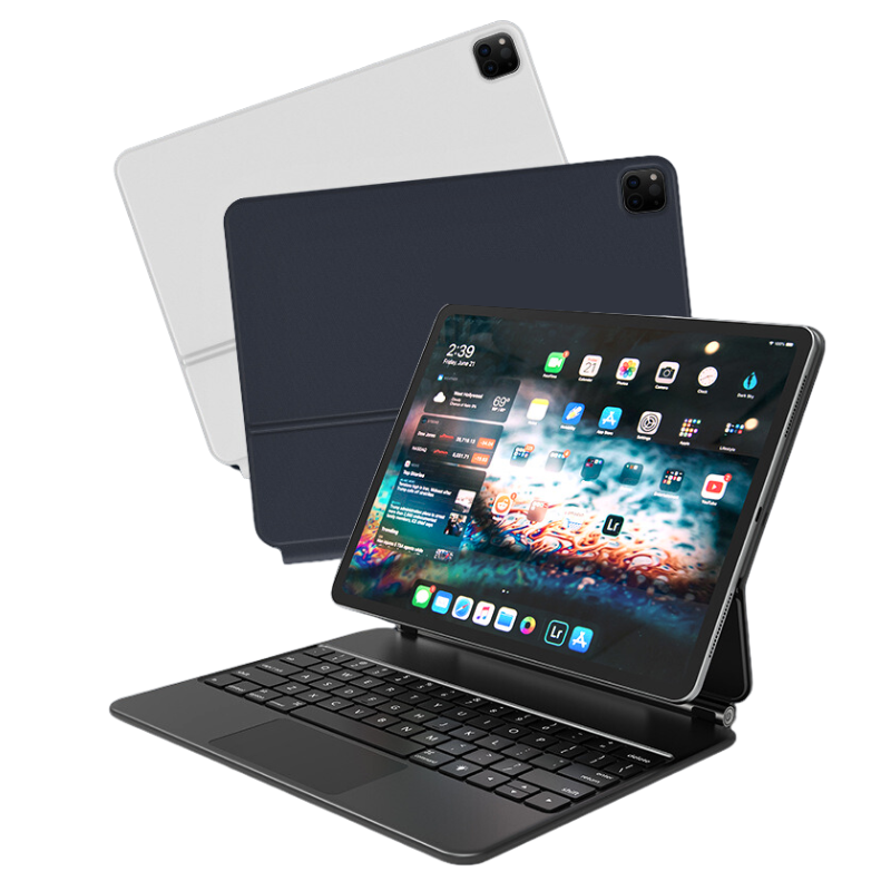 Chargez l&#39;image dans la visionneuse de la galerie, Apple iPad Air 4/5 10.9&#39;&#39; 4/5th Gen (2020/2022) Smart Wireless Trackpad Keyboard Flip Case With Backlit
