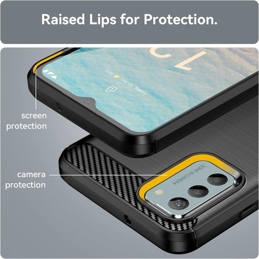 Nokia G310 - Shield Shockproof Rugged Heavy Duty Case With 2PC 9HD Tempered Glass Screen Protector