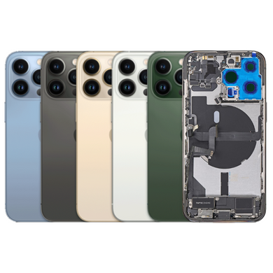 [With Built-in Parts] Apple iPhone 13 Pro - Back Rear Glass Housing Frame Assmmbly