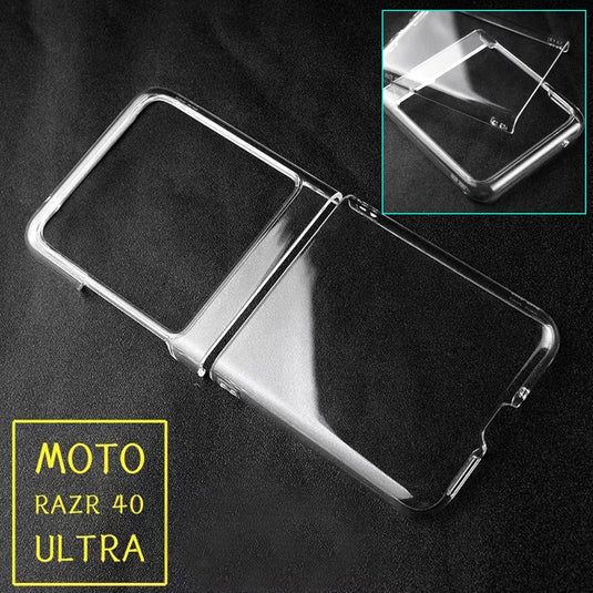 Motorola Moto Razr 40 - AirPillow Cushion Transparent Soft Clear TPU Shockproof Case