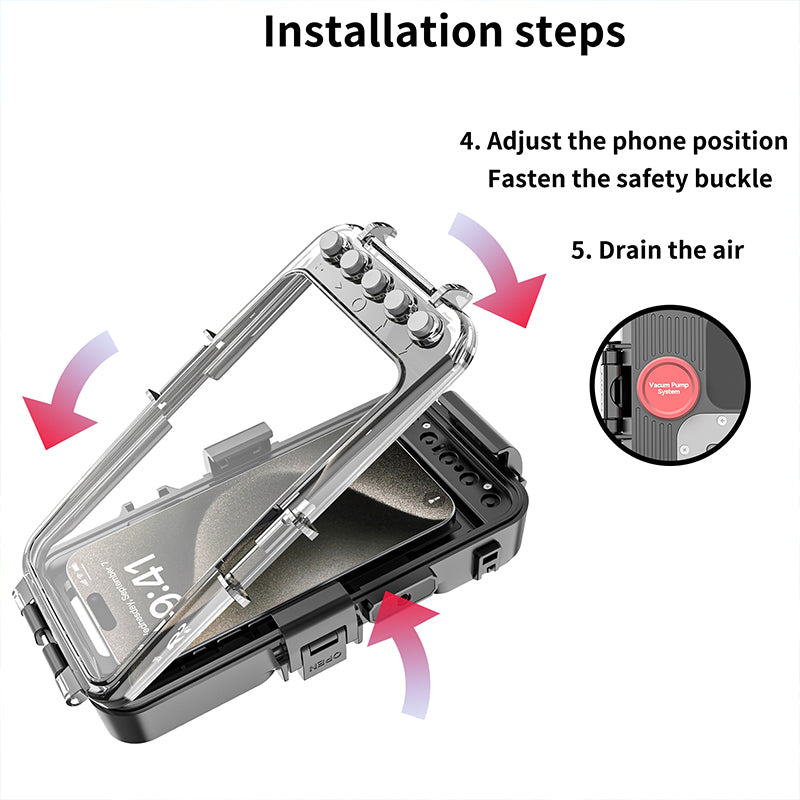 Load image into Gallery viewer, [Upgade Version Bluetooth Version][Diving IPX8 30M/98FT Waterproof] Universal Motorola - Redpepper Underwater Protective Lanyard Mobile Phone Case
