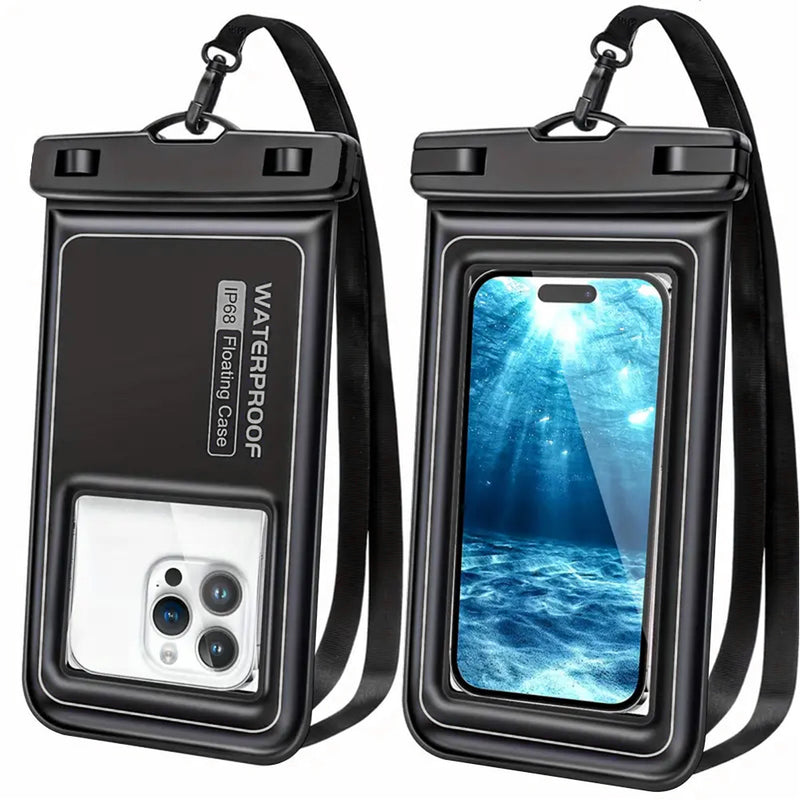 Load image into Gallery viewer, [Waterproof Phone Pouch] iPhone 16/15/14/13/12 Pro Max Plus Samsung Galaxy S24/S23/S22/S21 Google Pixel Etc, Up to 6.9&#39;&#39; - IP68 Universal Floating Float Water Proof Cell Phone Dry Bag Phone Case Protector
