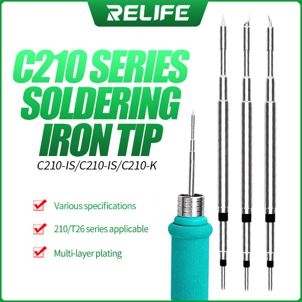 Chargez l&#39;image dans la visionneuse de la galerie, [RL-C210] RELIFE Series Solodering Tip - Polar Tech Australia
