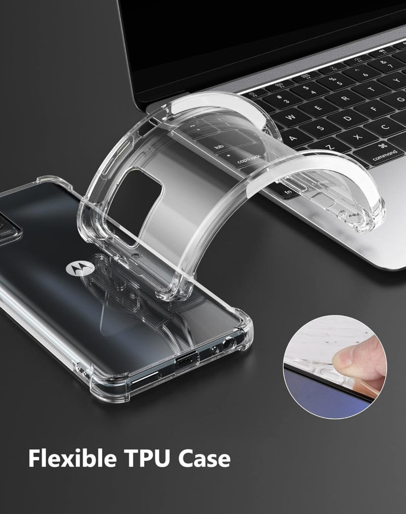 Cargue la imagen en el visor de la galería, Motorola Moto G84 5G - AirPillow Cushion Transparent Soft Clear TPU Four Corners Protective Case
