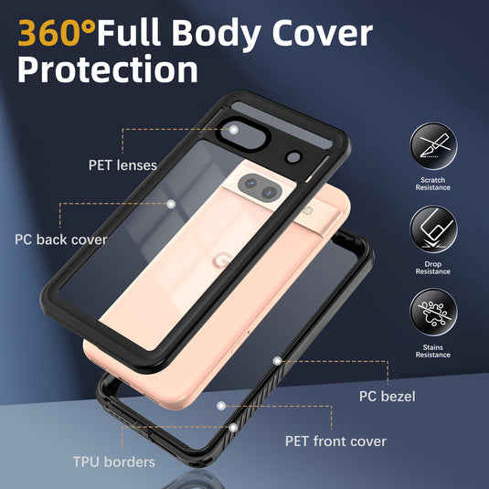 Google Pixel 8a - Redpepper Full Covered Waterproof Heavy Duty Tough Armor Case - Polar Tech Australia