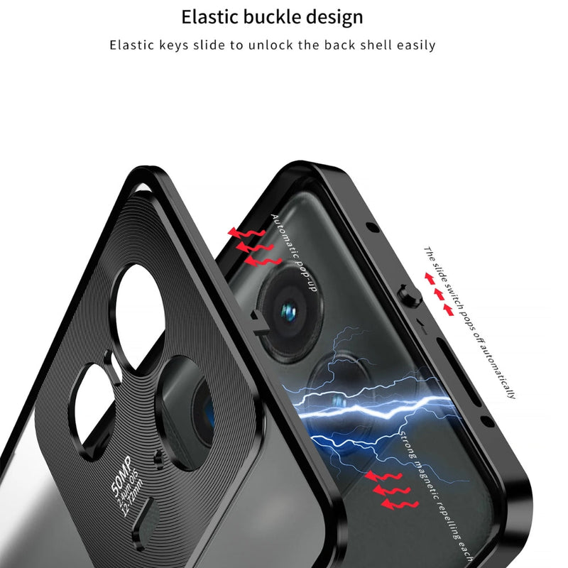 Chargez l&#39;image dans la visionneuse de la galerie, Motorola Moto X40 - Metal Frame Magnetic Shockproof Protective Case
