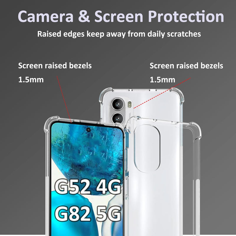 Load image into Gallery viewer, Motorola Moto G82 5G / Moto G52 - AirPillow Cushion Transparent Soft Clear TPU Four Corners Protective Case
