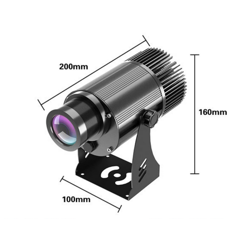 Cargue la imagen en el visor de la galería, [55W] Waterproof Advertising LED Logo Projector Commercial Outdoor Laser Projector with Remote Control
