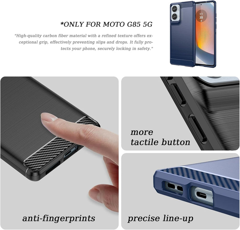 Chargez l&#39;image dans la visionneuse de la galerie, Motorola Moto G85 5G - Shield Shockproof Rugged Heavy Duty Case With 2PC 9H Glass Screen Protector
